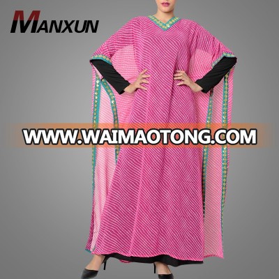 Good Quality Muslim Elegant Bright Color Kaftan Dubai Abaya Moroccan Maxi Dress Islamic Clothing