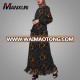 2018 New Arrival Fashion Long Sleeve Flower Dubai Abaya Turkish Style Cheap Wholesale Abaya Islamic Clothing