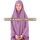 Long Khimar Jilbab Elastic Ribbs Muslim Women Clothing