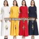 New Arrivals Eid Ramadan Dubai Muslim Women Elegant Long Sleeve Islamic Maxi Dress With Belt Floral Embroidery Abaya